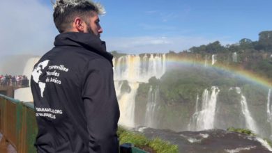 Regulo Briceño visita las Cataratas del Iguazú para documentarlas