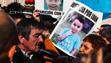 Manifestación en Buenos Aires por el retorno de Loan, niño desaparecido hace casi un mes