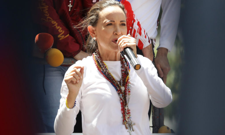 María Corina Machado dice que "el final del régimen del horror se acerca" en Venezuela