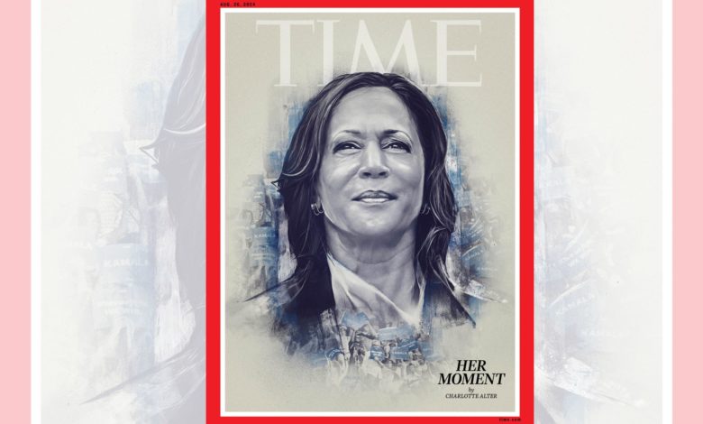 Kamala Harris es portada de Time y la revista destaca que es "su momento"