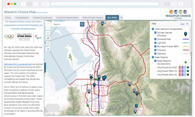 Preparativos de Utah para los Juegos Olímpicos de 2034 a cargo de Wasatch Choice Vision