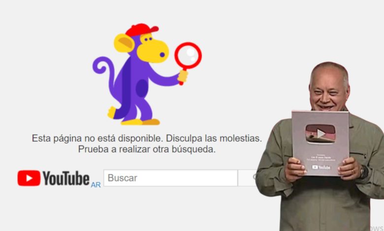 Youtube eliminó canales de Diosdado Cabello y TVES en la plataforma