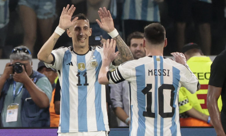 Argentina, por primera vez jugará sin Messi ni Di María