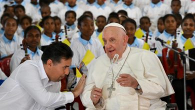 La orquesta de niños de Vánimo con un director venezolano que tocó ante el papa