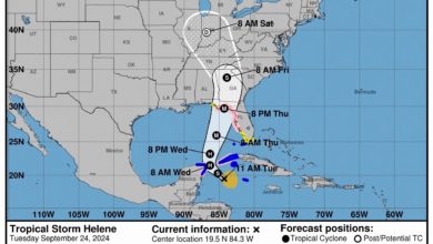 Florida en estado de emergencia por la previsible llegada de Helene como un huracán mayor