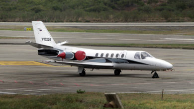 Un avión oficial venezolano aterriza de emergencia en la ciudad colombiana de Cúcuta