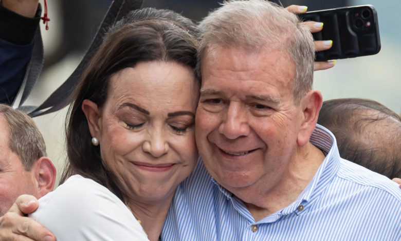 Edmundo González y Maria Corina Machado, premio Sájarov a la libertad de conciencia del Parlamento Europeo