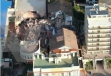 Un edificio de 10 pisos se desplomó en la ciudad costera argentina Villa Gesell: Hay personas entre los escombros