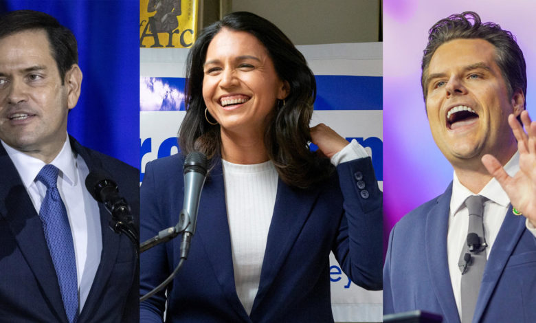 Marco Rubio, Tulsi Gabbard y el polémico Matt Gaetz, los nuevos nombramientos de Trump