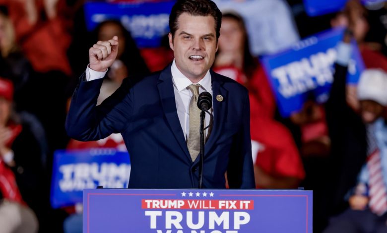 Matt Gaetz, el polémico nominado de Trump a fiscal general, retira su candidatura