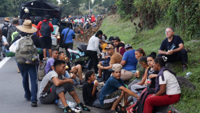 Una caravana migrante sale del sur de México pese a las declaraciones de Trump y Sheinbaum