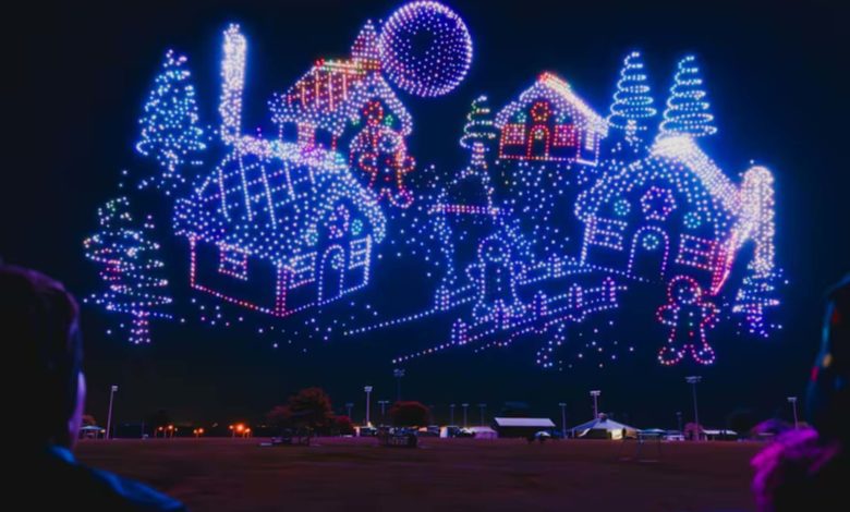 El increíble show de Navidad con casi 5000 drones en Dallas que batió un récord Guinness (+VIDEO)