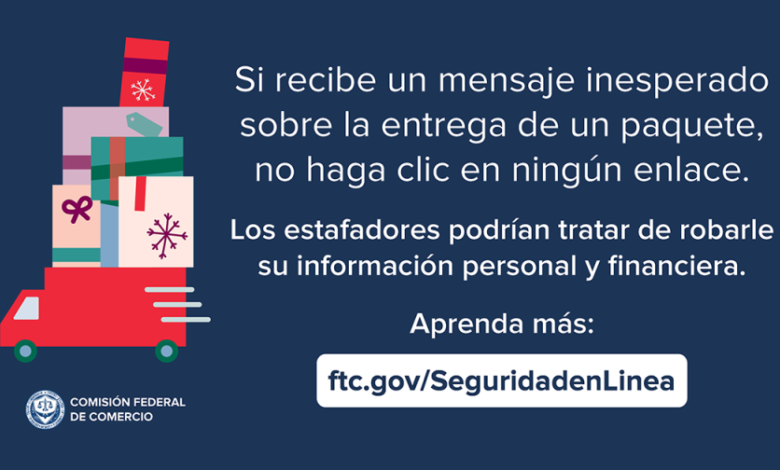 Los estafadores están enviando mensajes de phishing durante esta temporada de fiestas