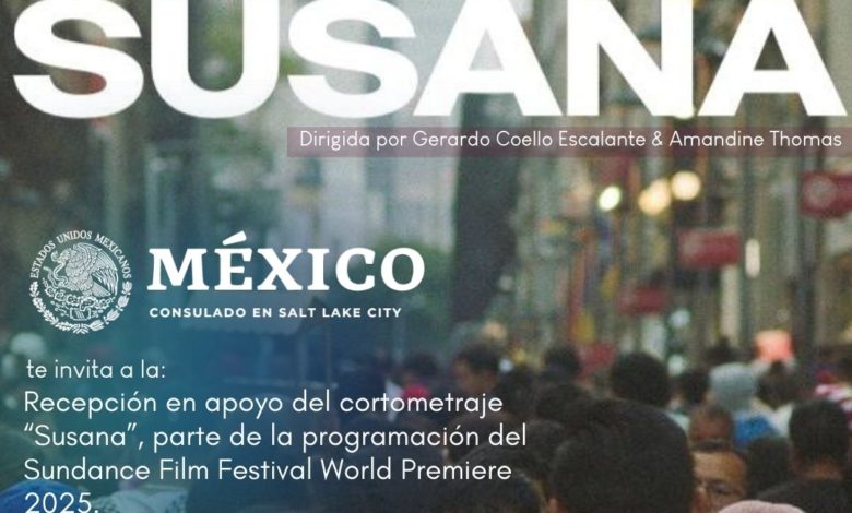 Presentarán cortometraje SUSANA del cineasta mexicano Gerardo Coello y su co-directora Amandine Thomas