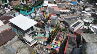 El “Cristo Paisa” de 11 metros elaborado con impresión 3D en la Comuna 13 de Medellín (+VIDEOS)