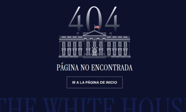 Solo en inglés: Estados Unidos cierra sitio y redes sociales de la Casa Blanca en español