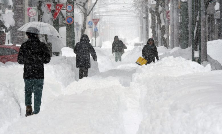 Un muerto en Japón tras las nevadas más altas jamás registradas en el norte del país