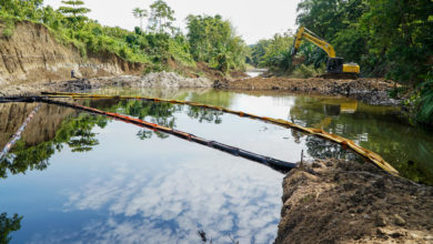 Derrame de petróleo en Ecuador afecta a un refugio de vida silvestre de la zona costera